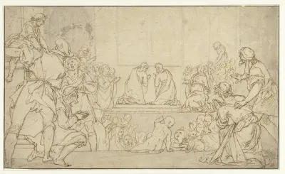 Matthias en Barnabas in gebed