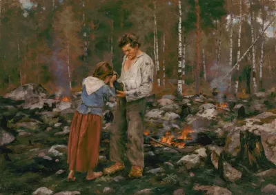 Matti Burning the Brushwood