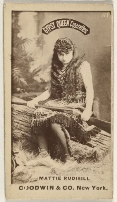 Mattie Rudisill, from the Actors and Actresses series (N171) for Gypsy Queen Cigarettes