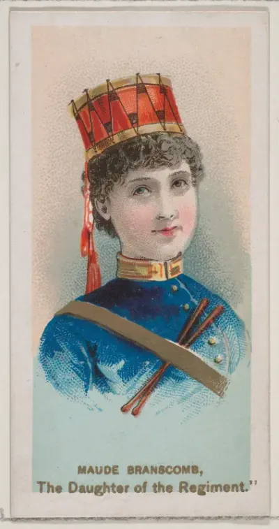 Maude Branscomb as "The Daughter of the Regiment," from the series Fancy Dress Ball Costumes (N73) for Duke brand cigarettes