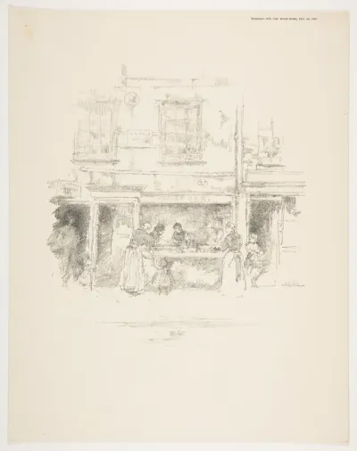 Maunder's Fish Shop, Chelsea, from "Whirlwind," December 27, 1890