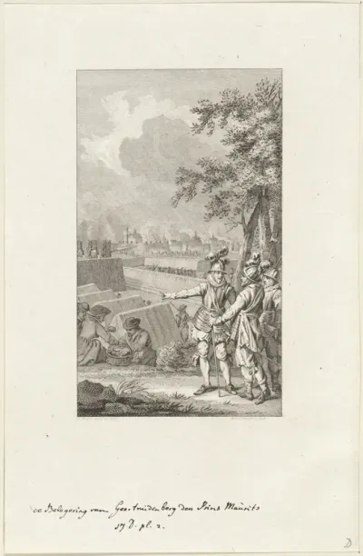 Maurits bij het beleg van Geertruidenberg, 1593
