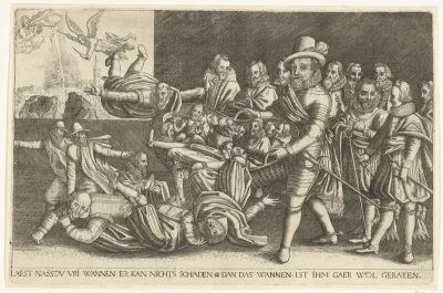 Maurits scheidt het kaf van het koren, 1618