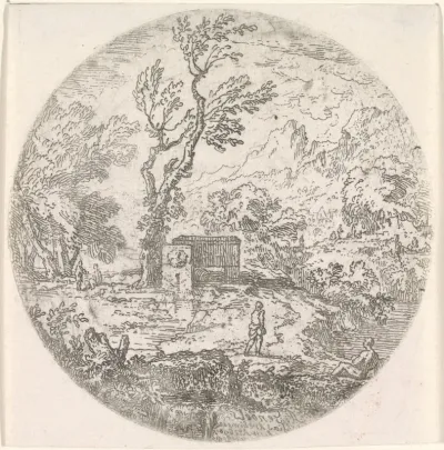 Mausoleum op een dijk