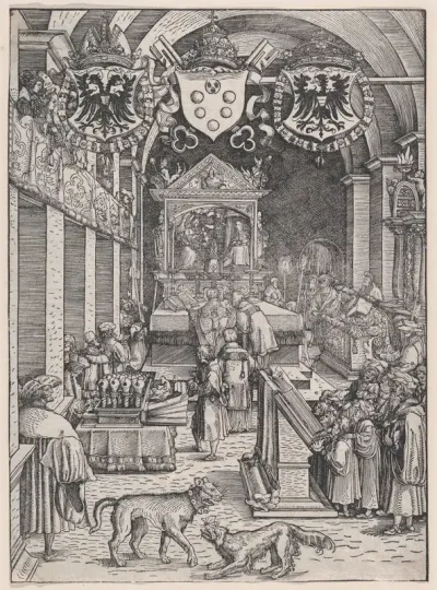 Maximilian I Hearing Mass