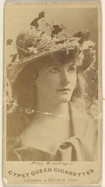 May Brooklyne, from the Actors and Actresses series (N171) for Gypsy Queen Cigarettes