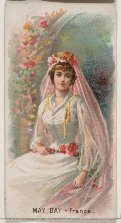 May Day, France, from the Holidays series (N80) for Duke brand cigarettes