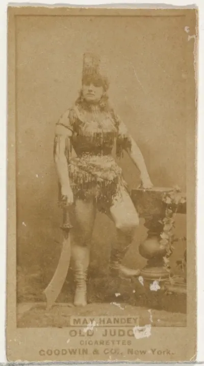 May Handey, from the Actors and Actresses series (N171) for Old Judge Cigarettes