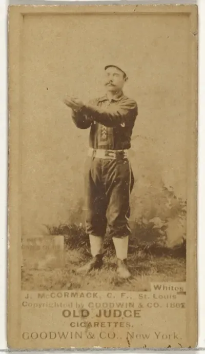 McCormack, Center Field, St. Louis Whites, from the Old Judge series (N172) for Old Judge Cigarettes