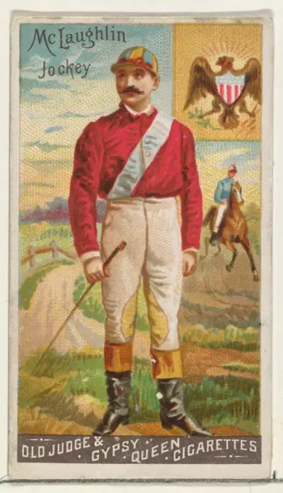 McLaughlin, Jockey, from the Goodwin Champion series for Old Judge and Gypsy Queen Cigarettes