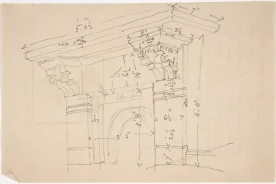 Measured Drawing of Cornice