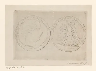 Medaille aangeboden aan Charles de Brouckère