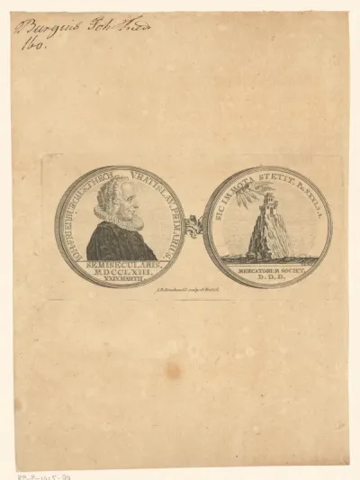 Medaille met het portret van Johann Friedburg