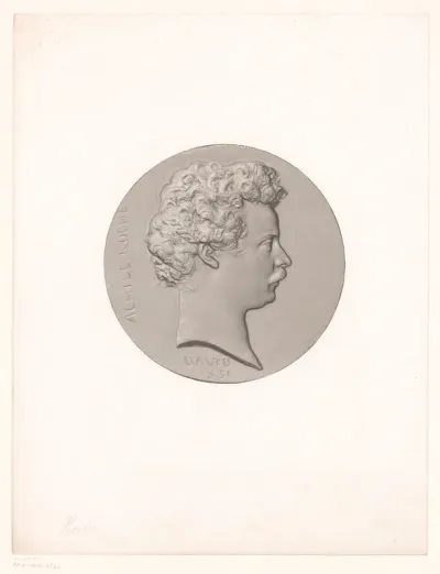 Medaille met portret van Achille Roche