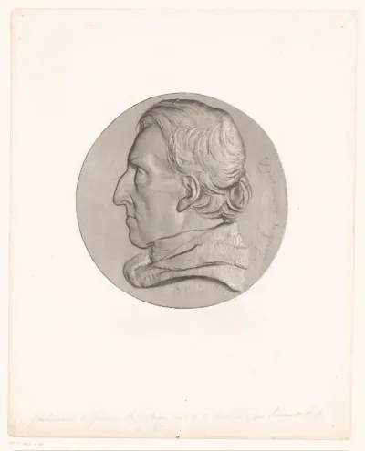 Medaille met portret van Antoine-Chrysostome Quatremère de Quincy