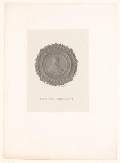 Medaille met portret van Antonio Morgagni