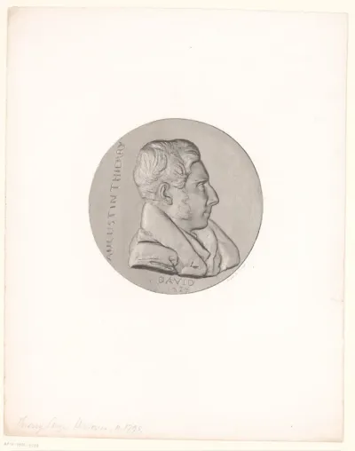 Medaille met portret van Augustin Thierry
