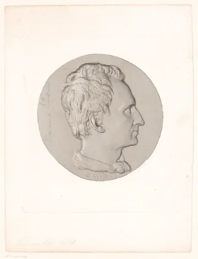 Medaille met portret van Bernhard von Lindenau