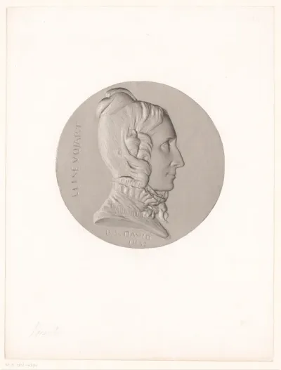 Medaille met portret van Élise Voïart