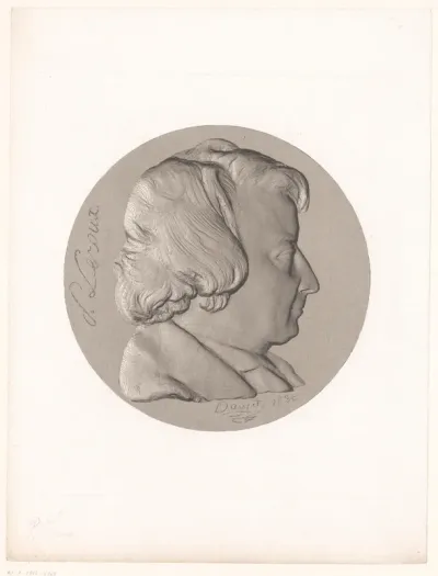 Medaille met portret van F. Leroux