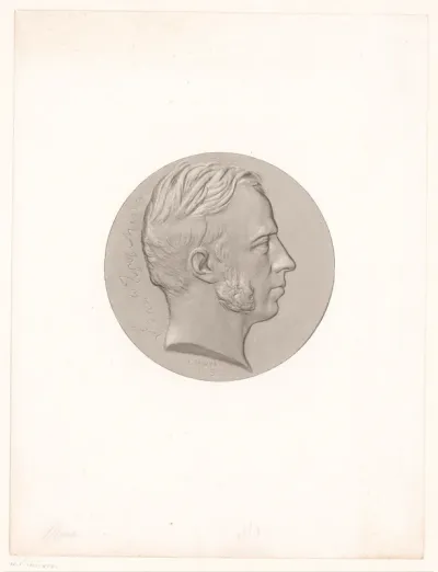 Medaille met portret van François Mina