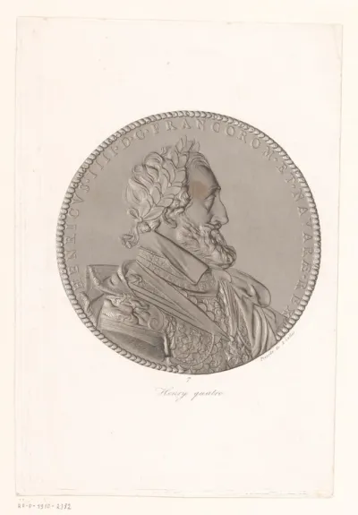 Medaille met portret van Hendrik IV van Frankrijk