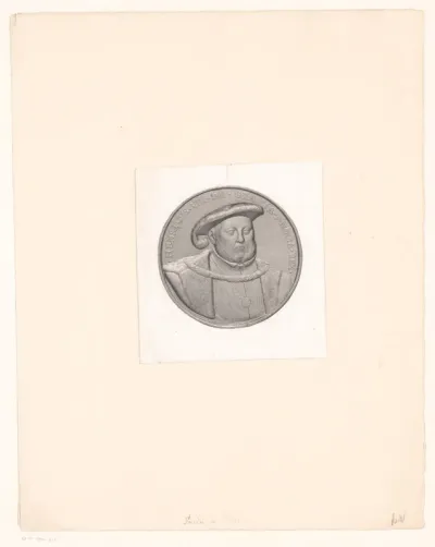 Medaille met portret van Hendrik VIII van Engeland