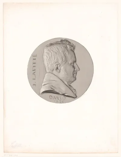 Medaille met portret van Jacques Laffitte