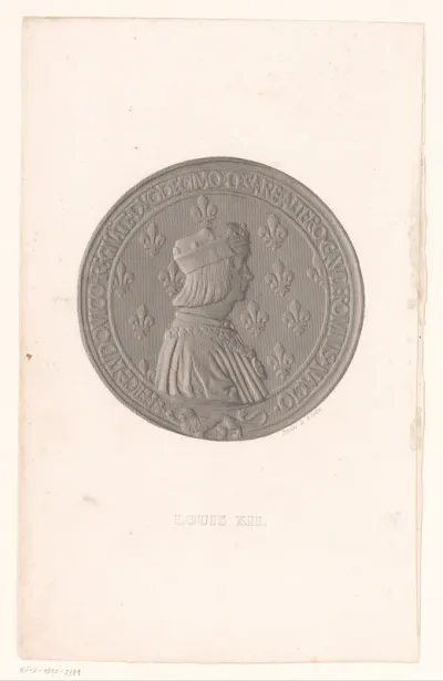 Medaille met portret van Lodewijk XII van Frankrijk