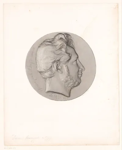 Medaille met portret van Louis-Pierre Henriquel-Dupont