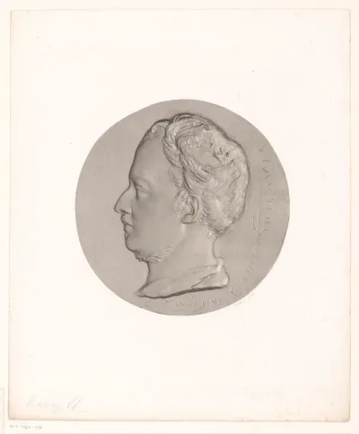 Medaille met portret van man