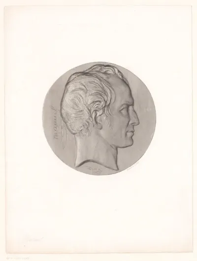Medaille met portret van Manuel