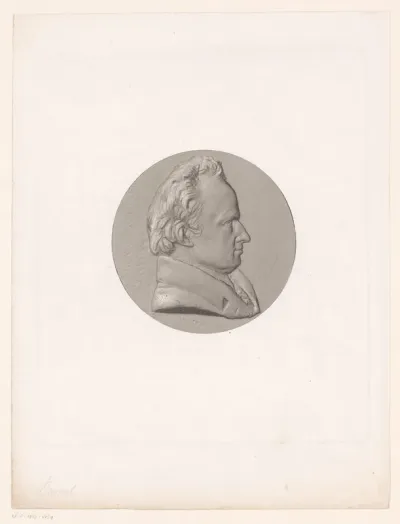 Medaille met portret van Marc Isambard Brunel