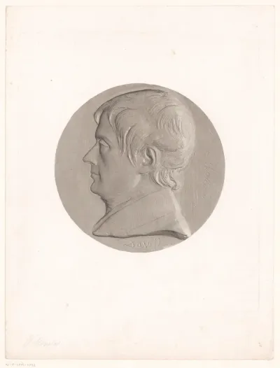 Medaille met portret van Nicolas Xavier Willemin