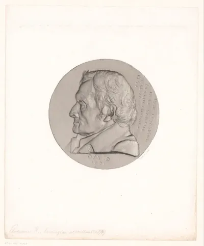 Medaille met portret van René Levasseur