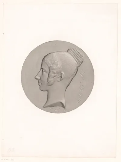 Medaille met portret van Sophie De Potter