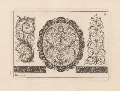 Medaillon en ornamenten
