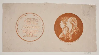 Medaillon med portrætter af Ludvig XVI, hans dronning og søn
