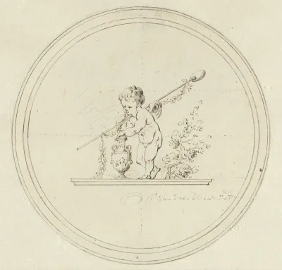 Medaillon met allegorische voorstelling van de Lente