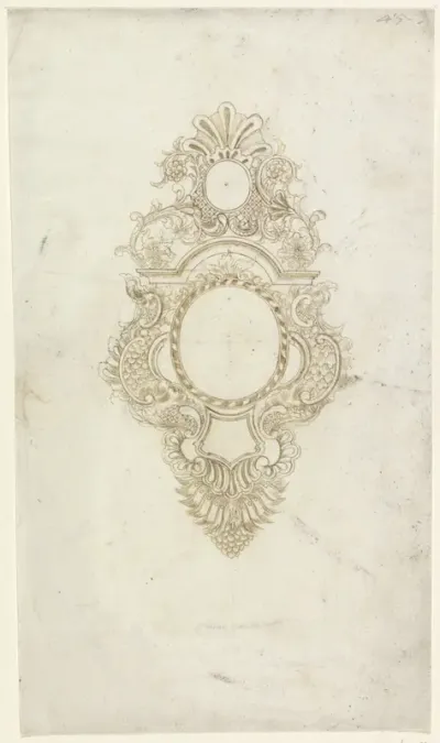 Medaillon met bloemmotieven