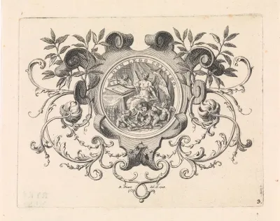 Medaillon met de personificatie van Geschiedenis