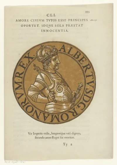 Medaillon met een portret van keizer Albert II