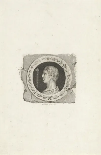 Medaillon met een portret van Marcus Junius Brutus