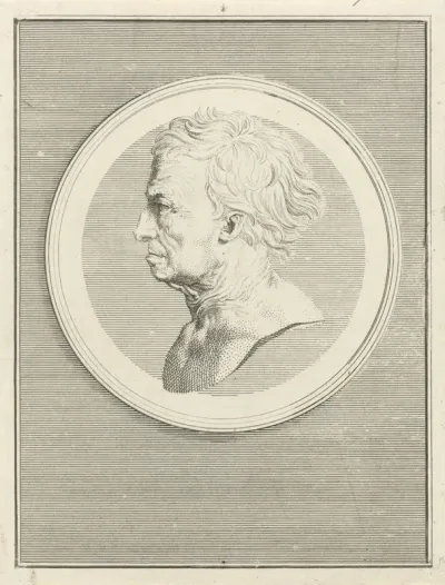 Medaillon met het portret van Etienne Picart