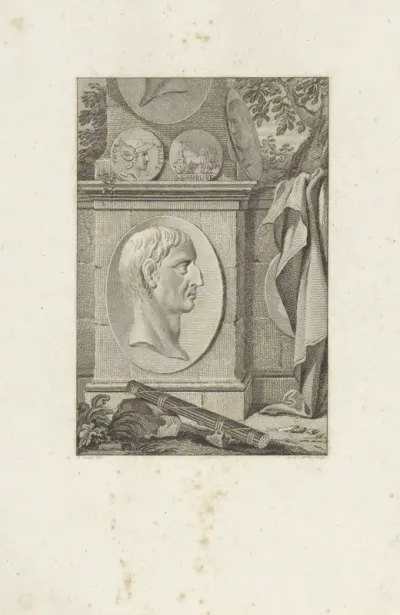 Medaillon met het portret van Gaius Julius Caesar (?)