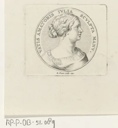 Medaillon met het portret van Julia