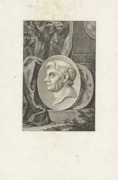 Medaillon met het portret van Pompeius de Grote