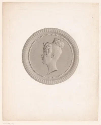 Medaillon met portret van Adélaïde d'Orléans