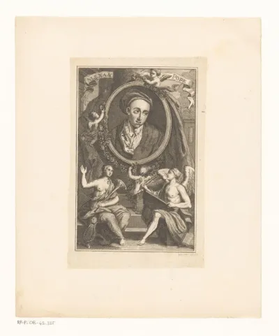 Medaillon met portret van Alexander Pope