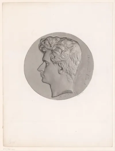 Medaillon met portret van Armand Carrel